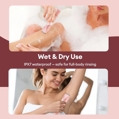 Double Head Shaver Electric Razor Mustache Epilator Leg Bikini Body Hair Trimmer Women Facial Epilator Hair Remover